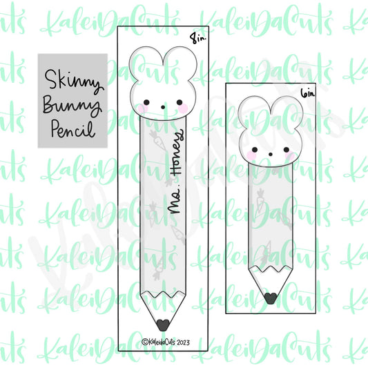 Skinny Bunny Pencil Cookie Cutter
