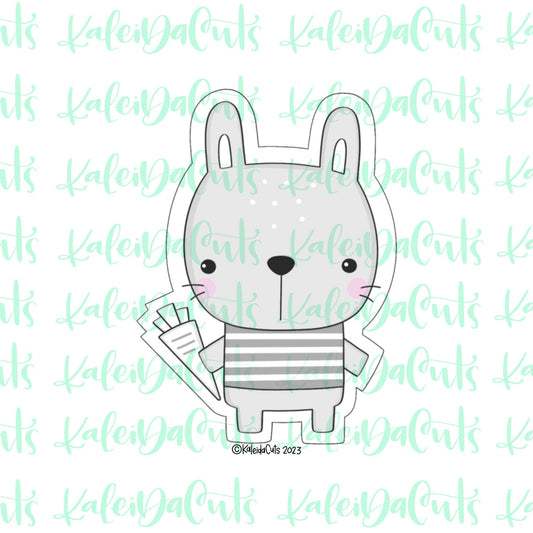 Modern Bunny Boy Cookie Cutter