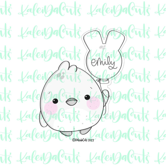 Chubby Chick Bunny Balloon Cookie Cutter