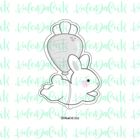 Bunny Carrot Balloon Cookie Cutter