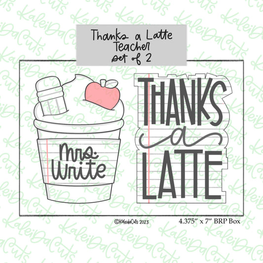 Thanks a Latte Set of 2 Cookie Cutters