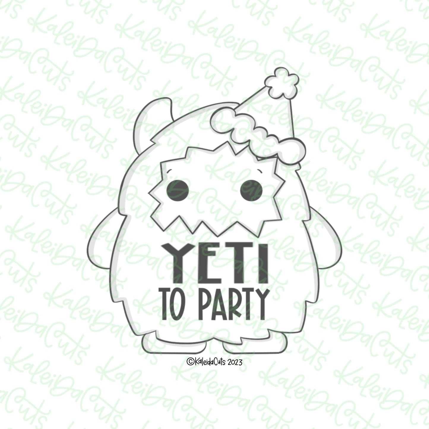 Party Yeti Cookie Cutter