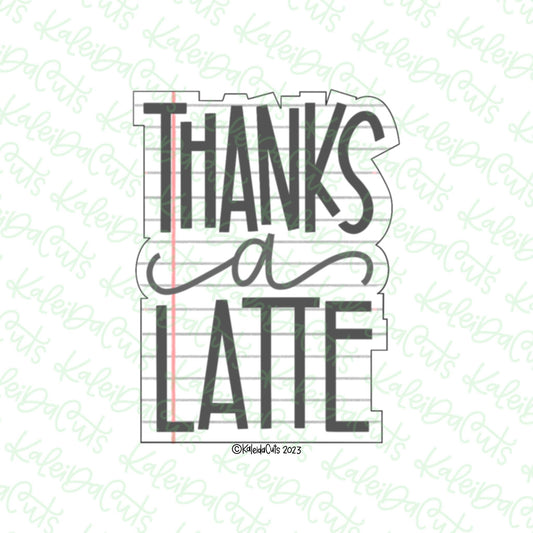 Thanks a Latte Cookie Cutter