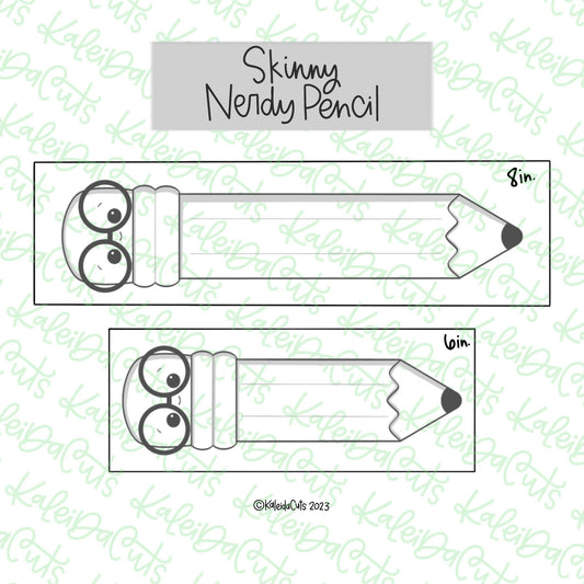 Skinny Nerdy Pencil Cookie Cutter