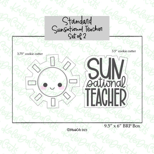 Sunsational Teacher Set of 2 Cookie Cutters