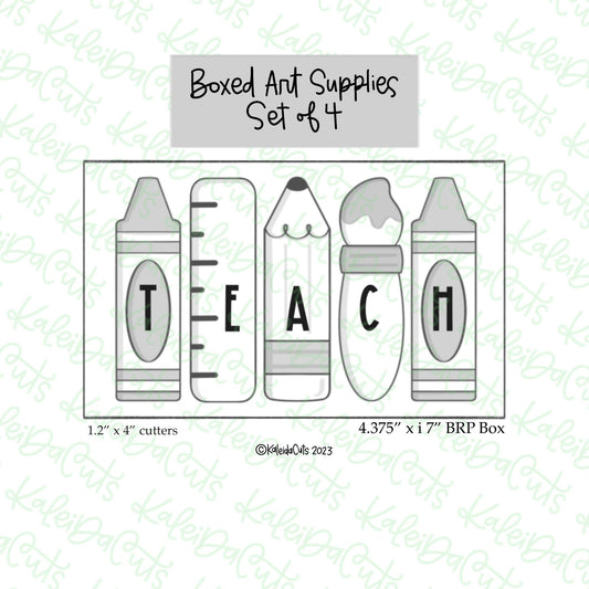 Boxed Art Supplies Set of 4 Cookie Cutters