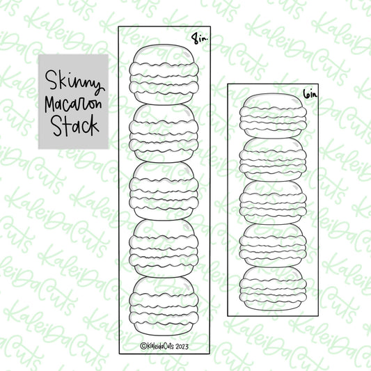 Skinny Macaron Stack Cookie Cutter