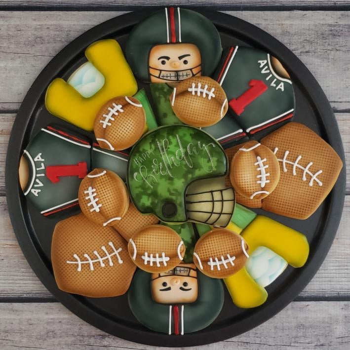Football Platter Cookie Cutter Set
