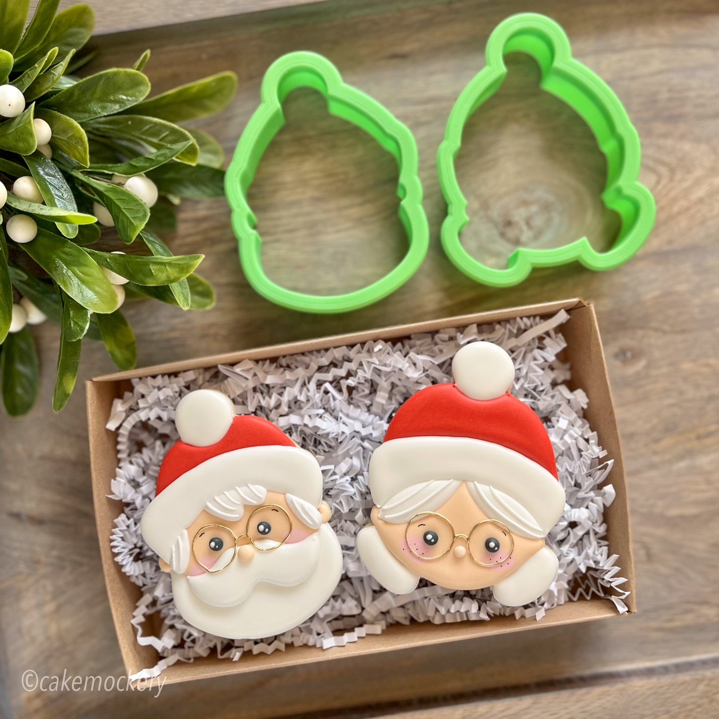 2022 Claus Couple Set of 2 Cookie Cutters