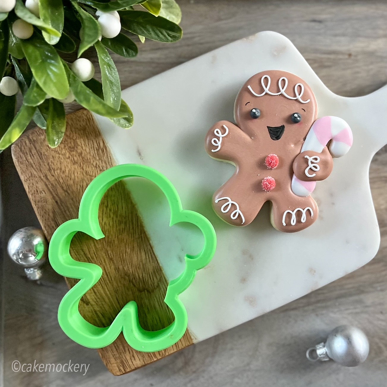 Gingy with Candy Cane Cookie Cutter