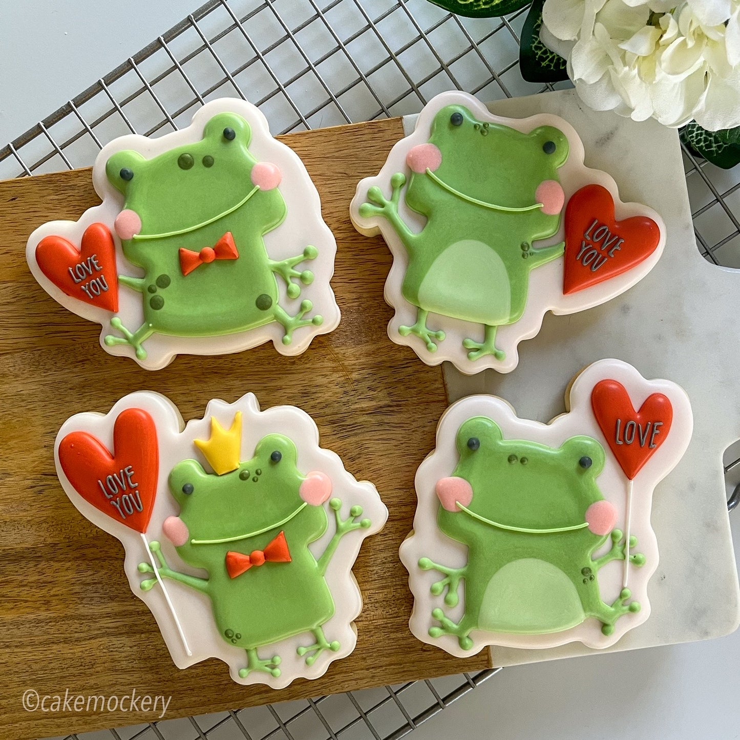 Modern Frog Valentine Set of 4 Cookie Cutters