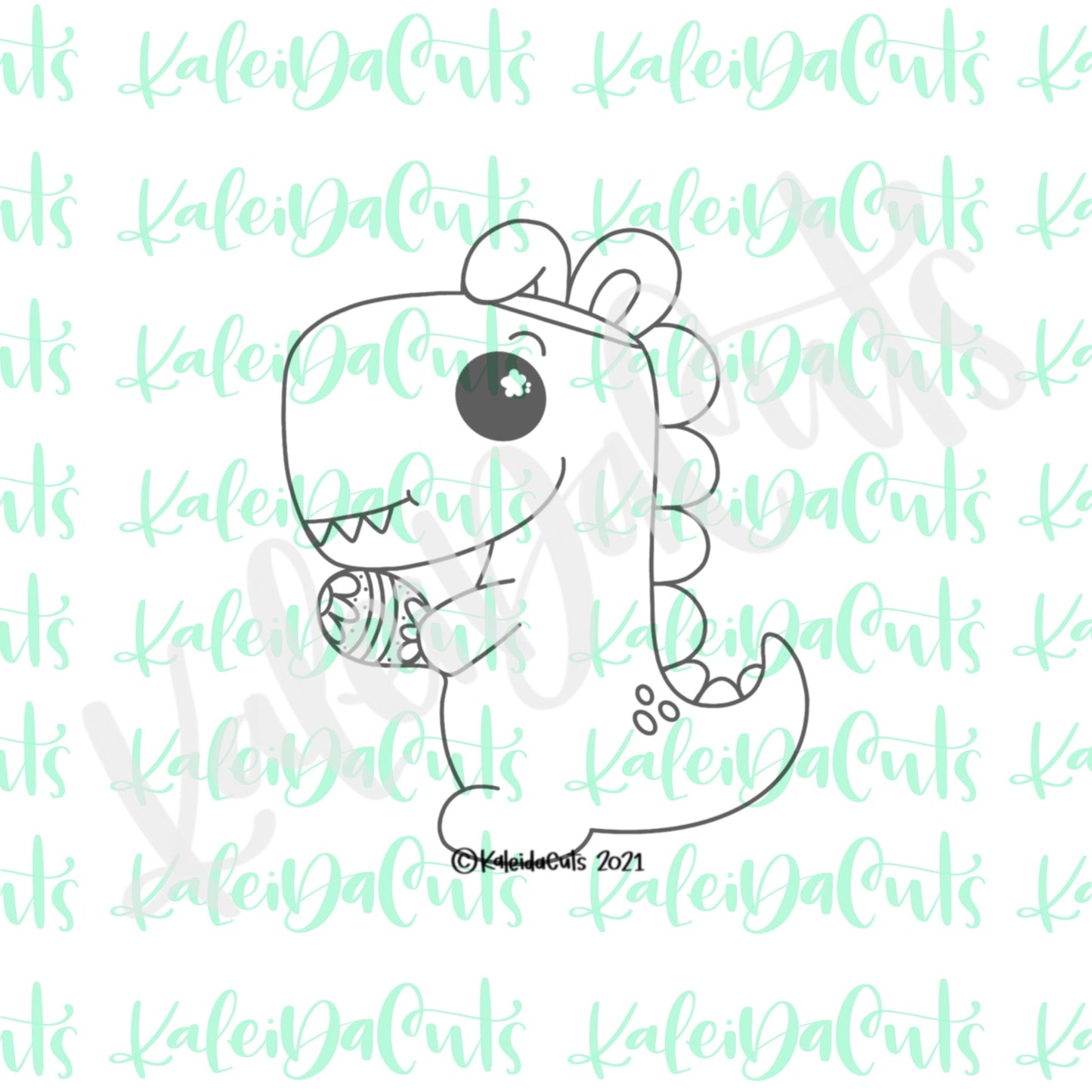 Dinosaur Heart Cookie Cutter