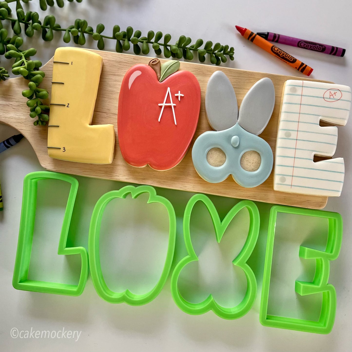 2023 Teacher Love Set of 4 Cookie Cutters