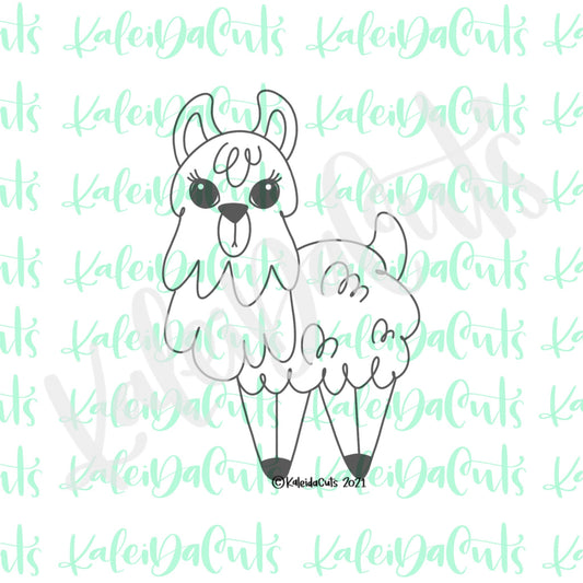 Sassy Llama Cookie Cutter