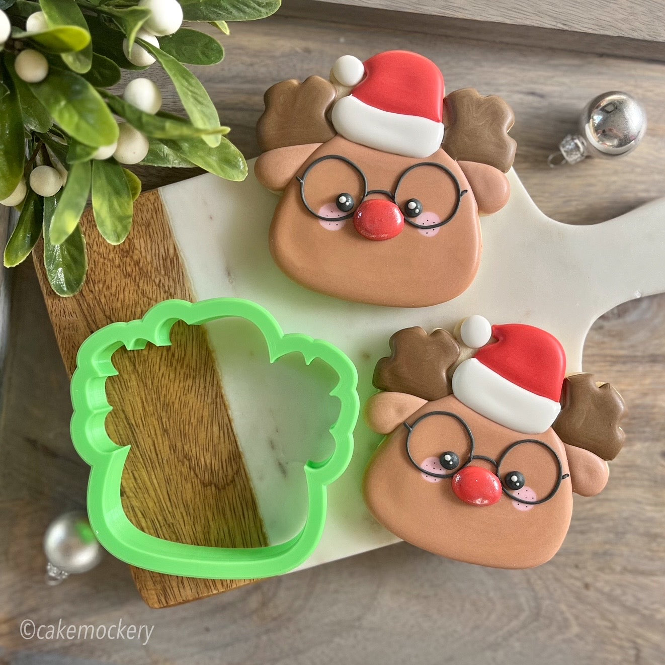 Christmas Reindeer Face Cookie Cutter