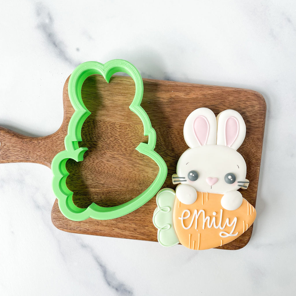 2022 Bunny Carrot Plaque Cookie Cutter