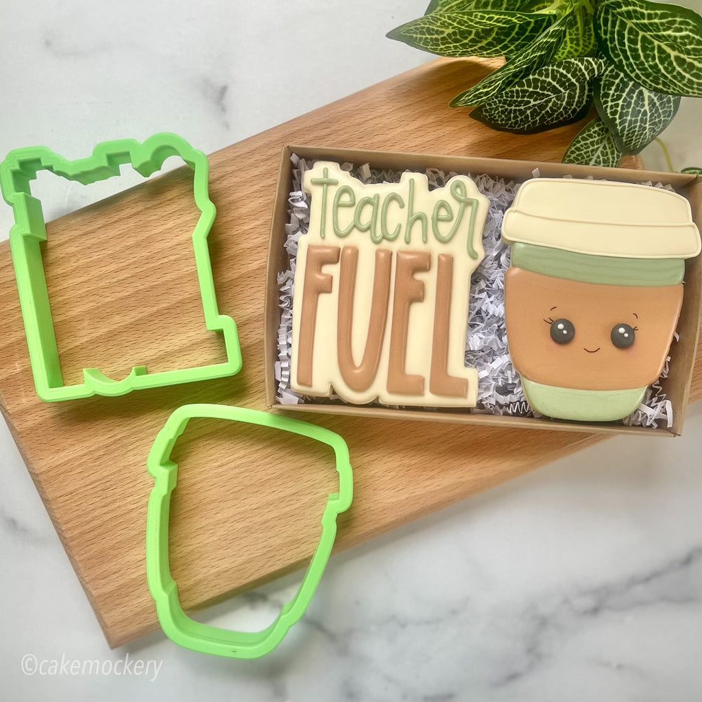 Teacher Fuel Set of 2 Cookie Cutters