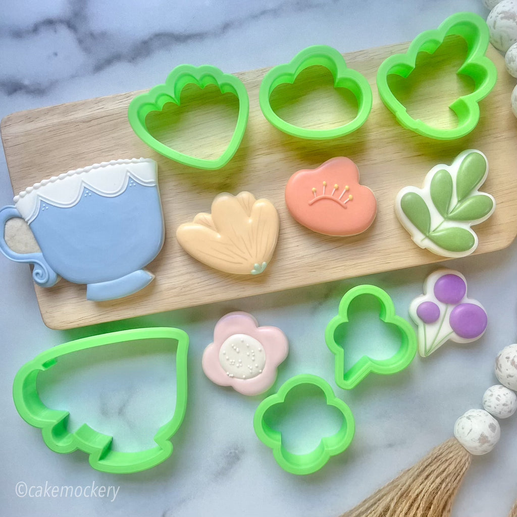 Build a Floral Teacup Set of 6 Cookie Cutters