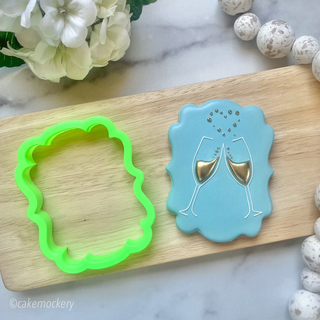 Charlotte Plaque Cookie Cutter KaleidaCuts