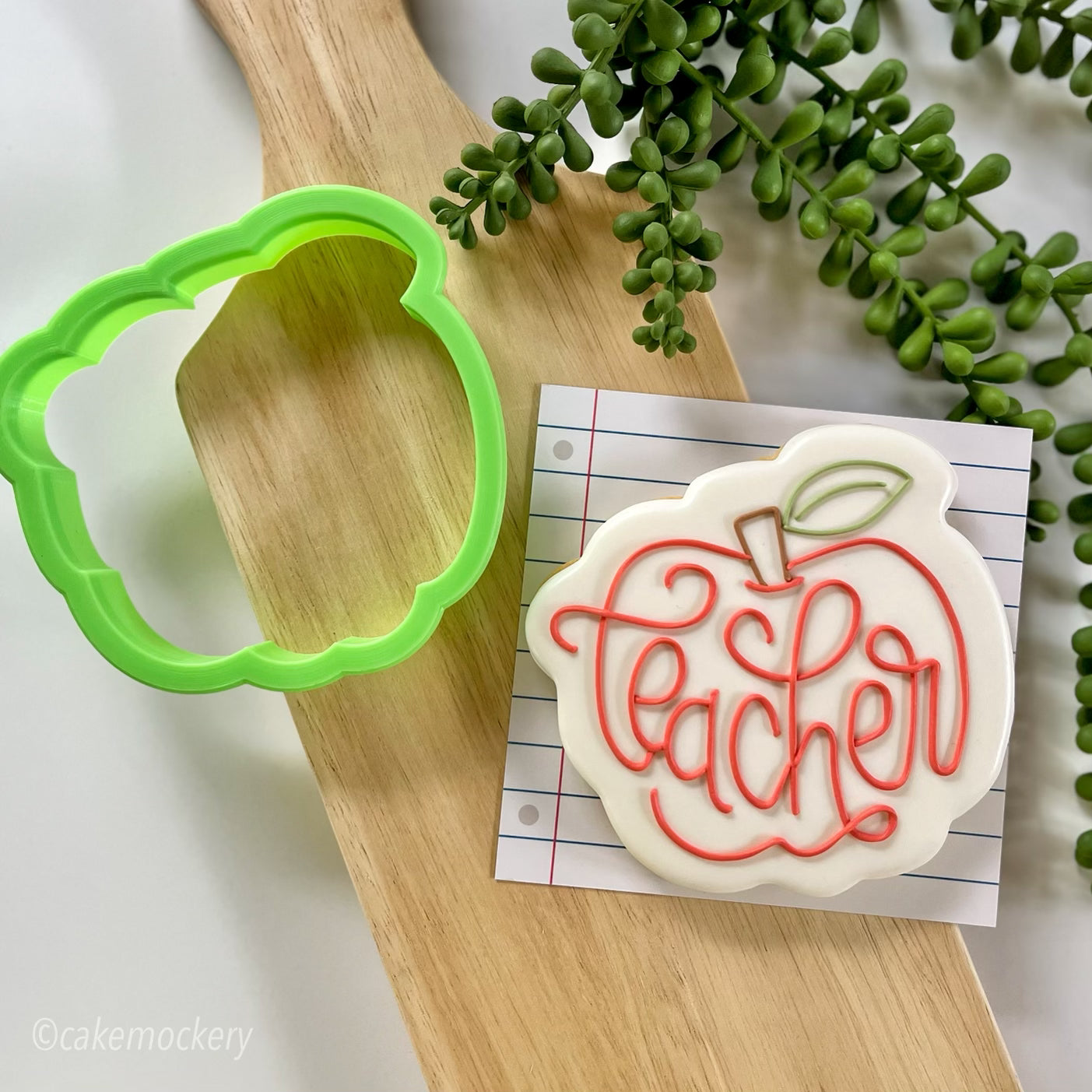 Teacher Lettered Apple Cookie Cutter