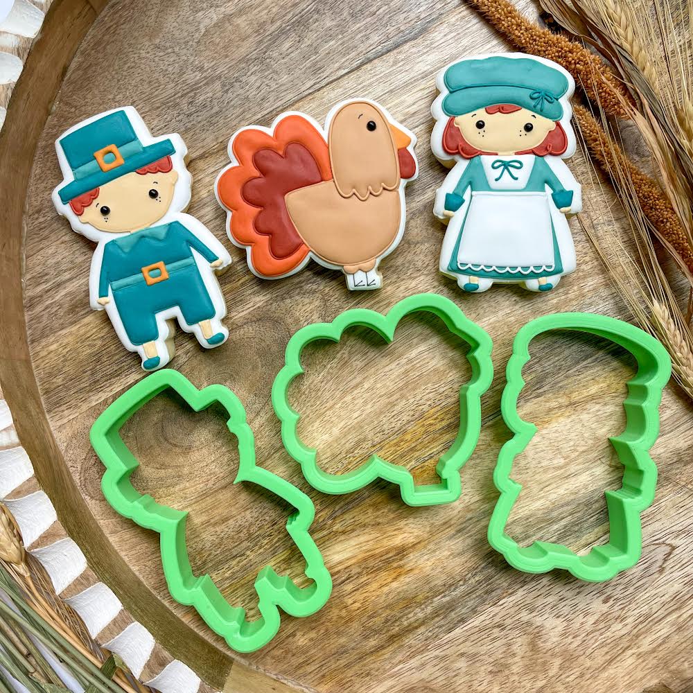 Modern Thanksgiving Cookie Cutter - Set of 4