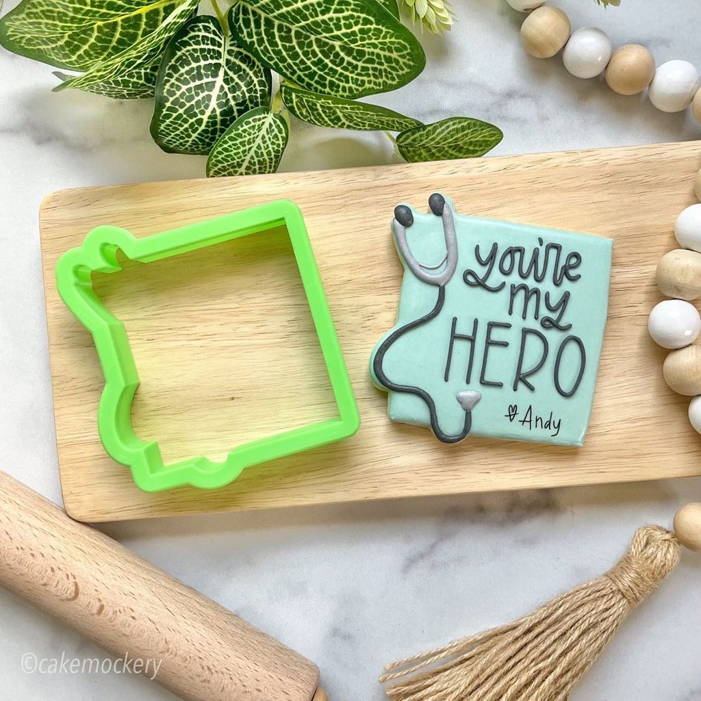 Stethoscope Plaque Cookie Cutter