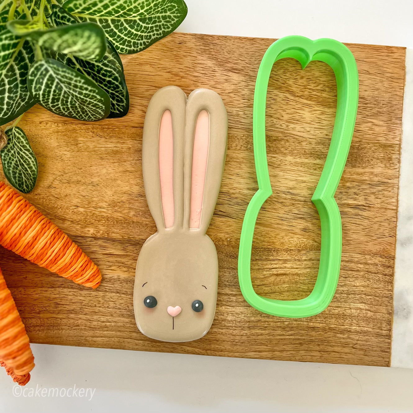 Skinny Bunny Face Cookie Cutter