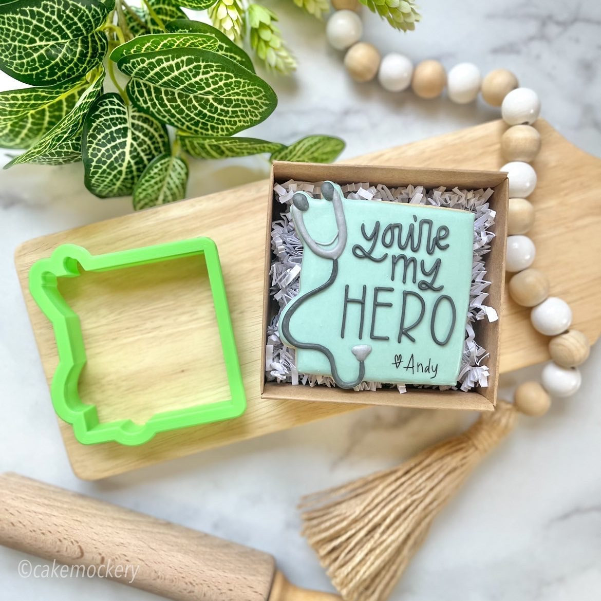 Stethoscope Plaque Cookie Cutter