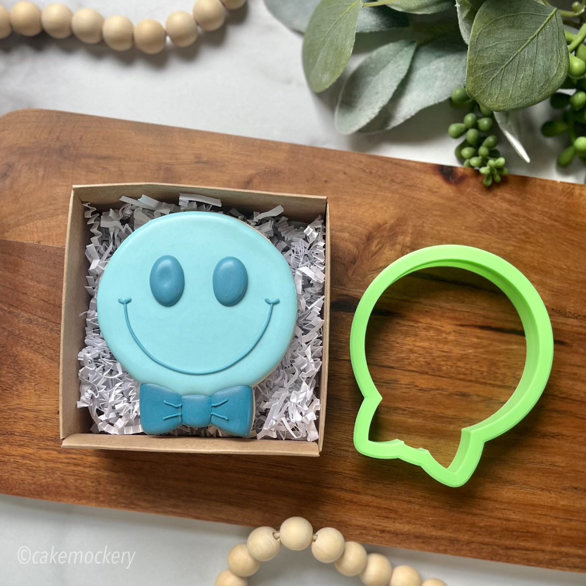 Smiley Face Bowtie Cookie Cutter