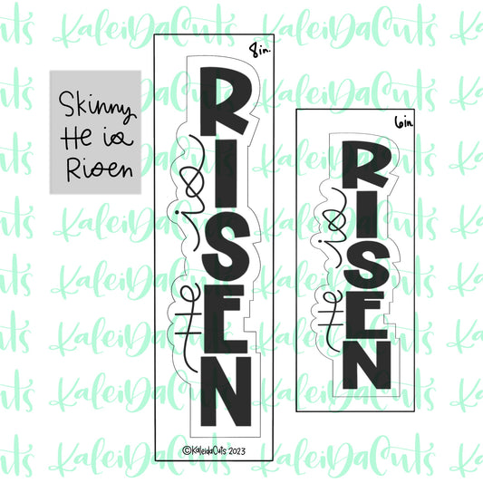 Skinny He Is Risen Cookie Cutter