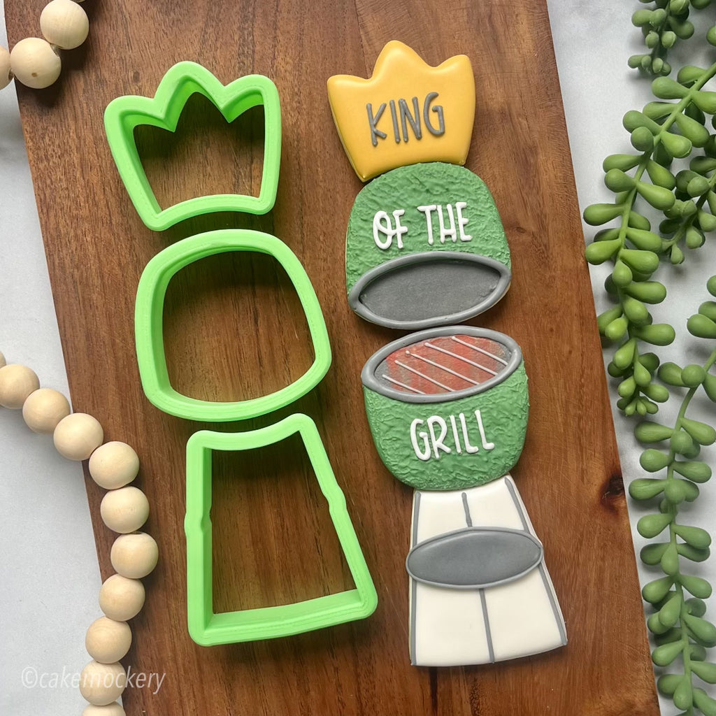 King of the Grill Set of 3 Cookie Cutters