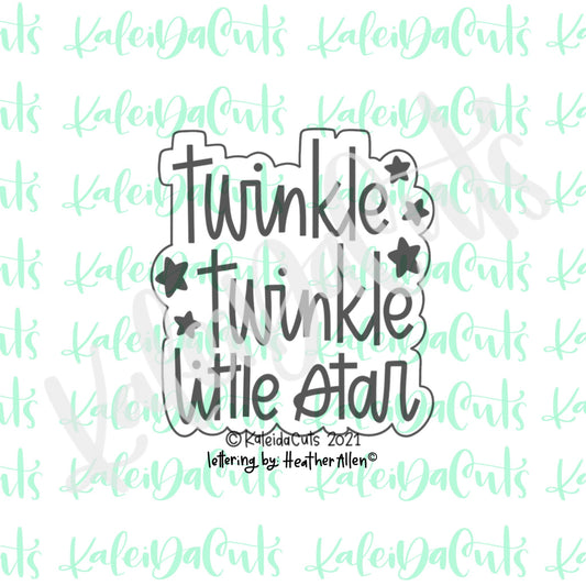Twinkle Little Star Hand-Lettering Cookie Cutter