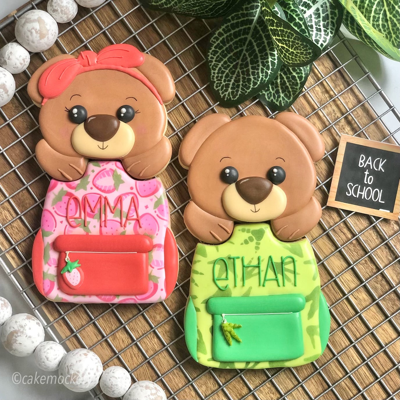 Bear Bookbag Set of 3 Cookie Cutters