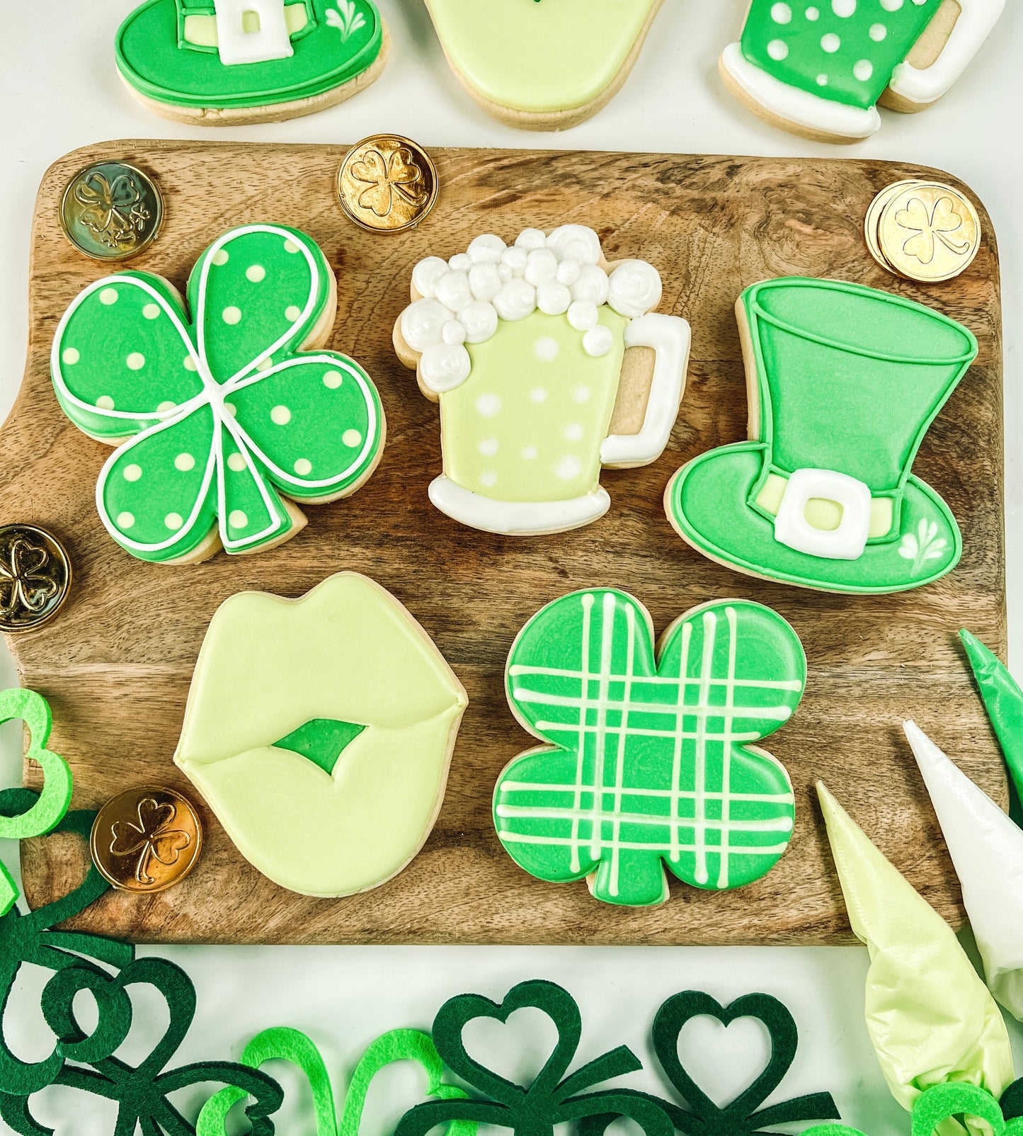 St. Patrick's Day Cookie Class (CC2C) Set of 4 Cookie Cutters