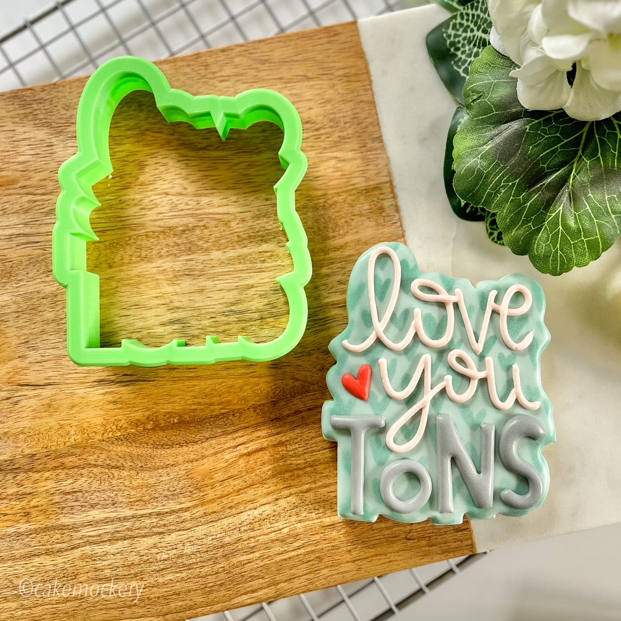 Love You Tons Lettering Cookie Cutter