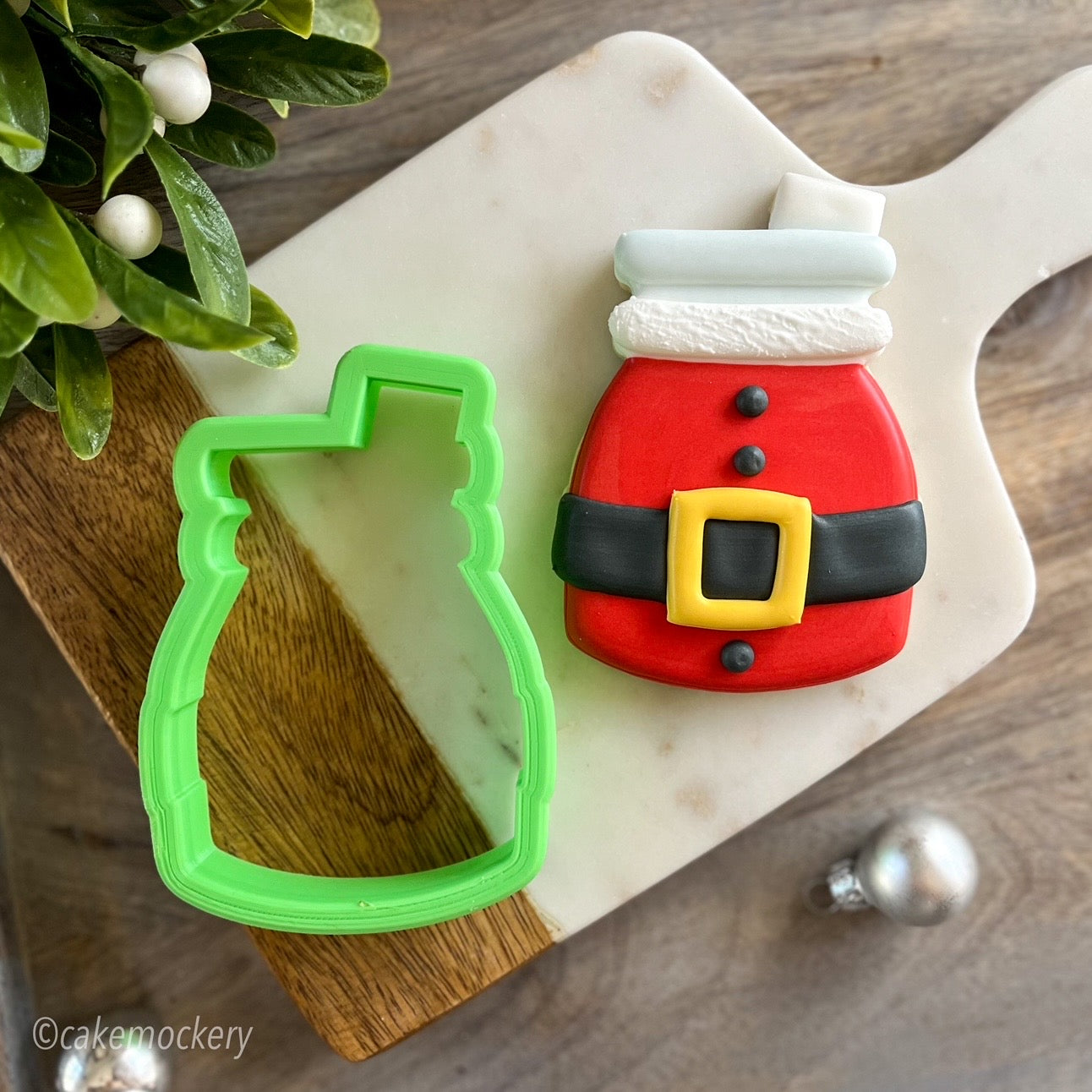 Santa Milk Glass Cookie Cutter