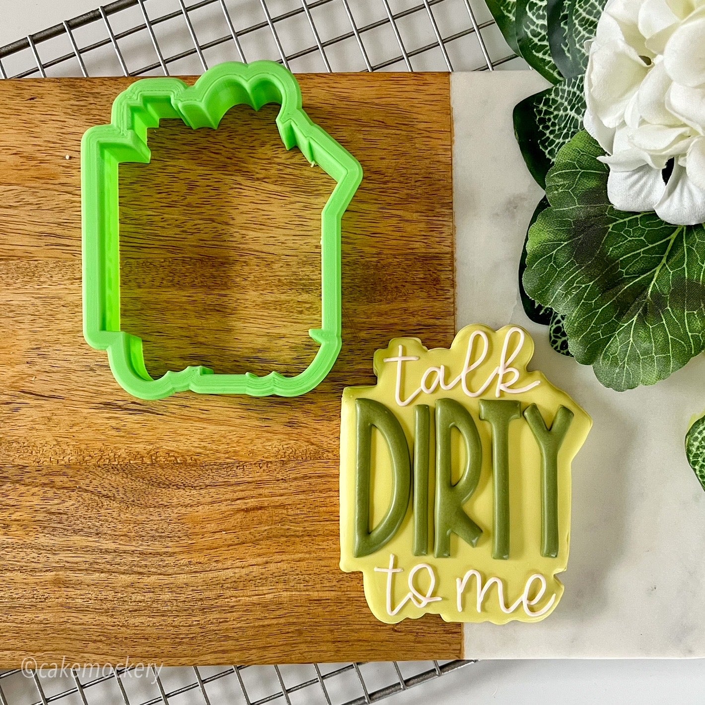 Talk Dirty To Me Lettering Cookie Cutter