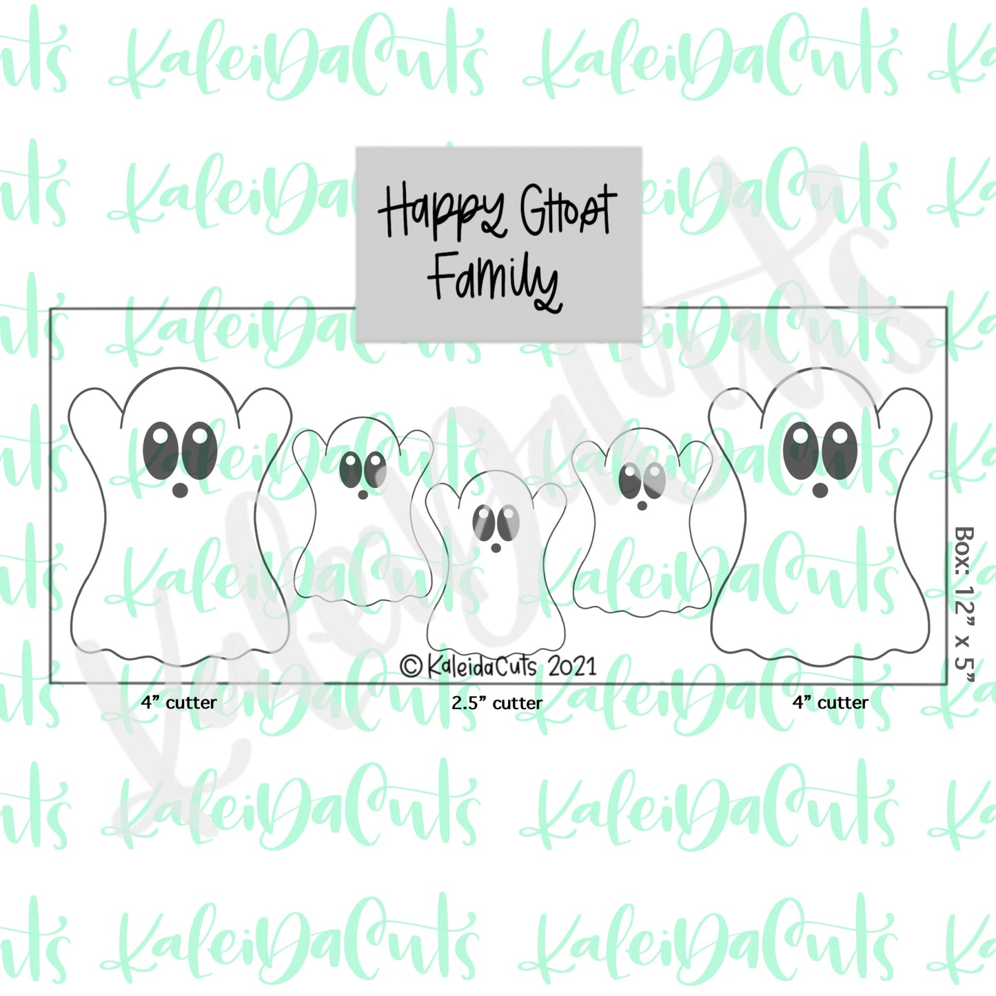 Happy Ghost Cookie Cutter