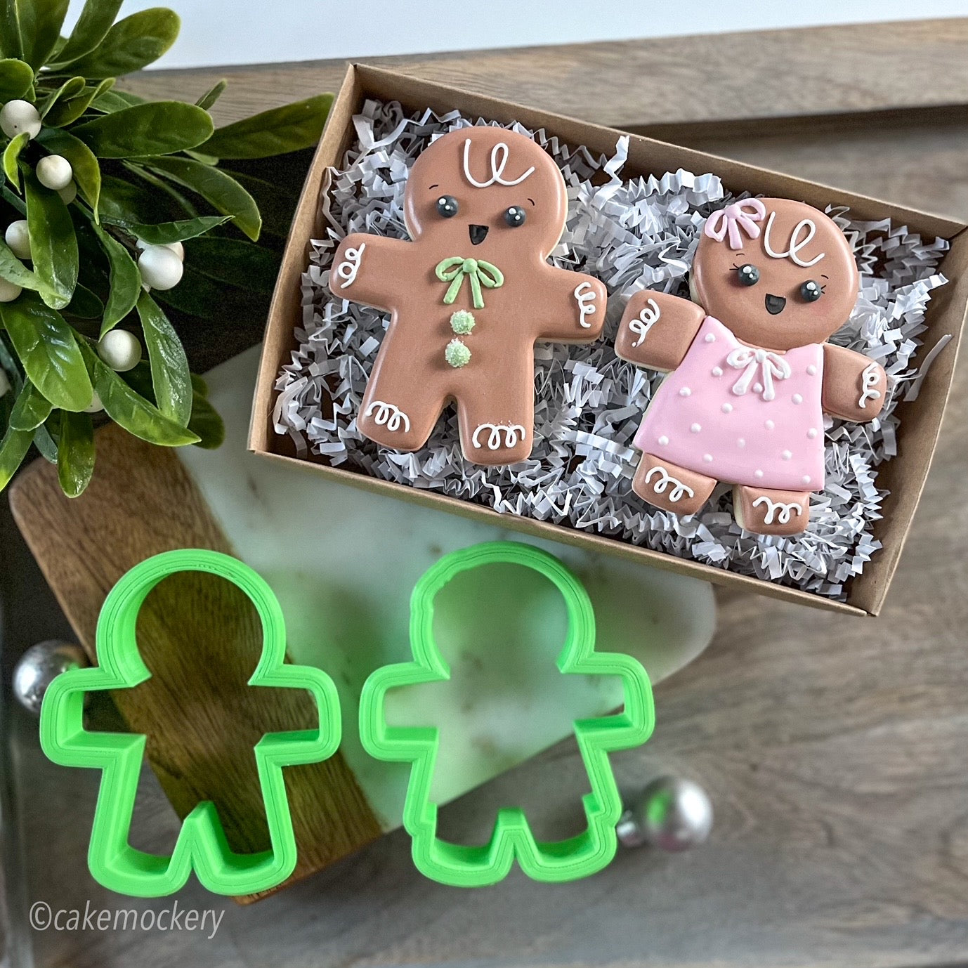 Modern Gingy Couple Set of 2 Cookie Cutters
