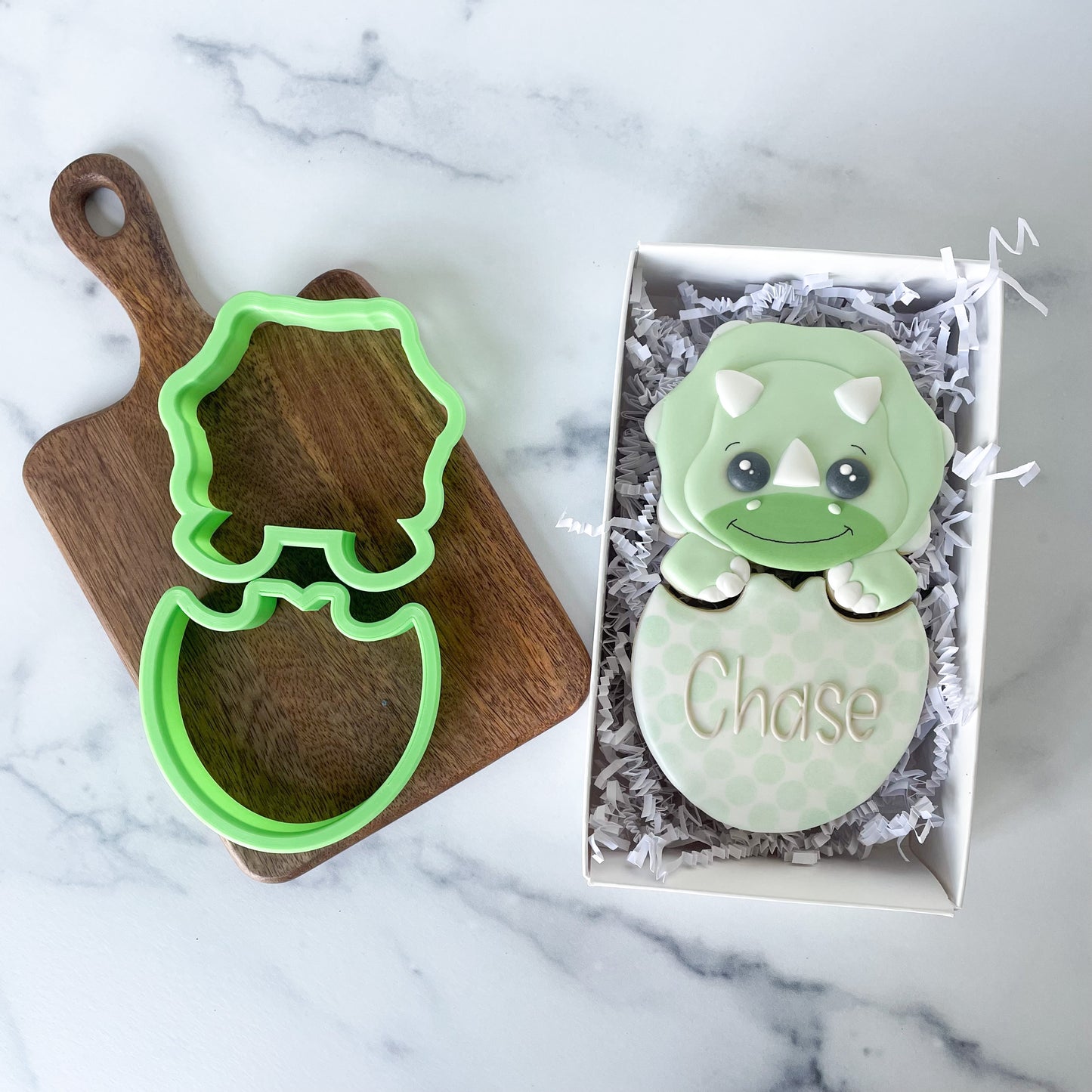 Dino Easter Egg Stacker Set of 2 Cookie Cutters