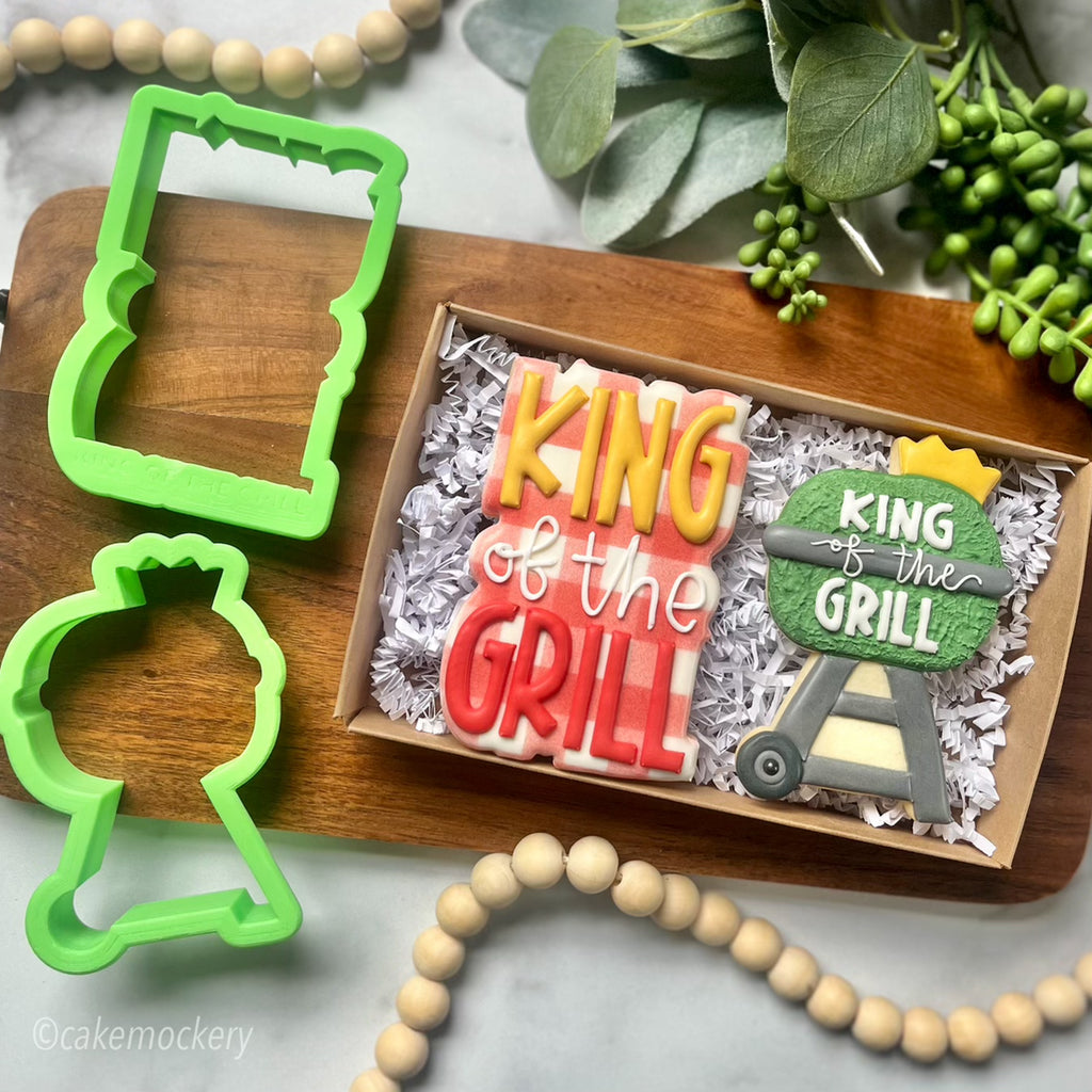 King of the Grill Set of 2 Cookie Cutters