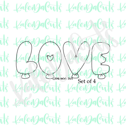 Love Balloons Cookie Cutter