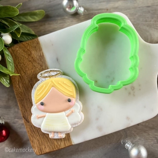 Modern Nativity Angel Cookie Cutter