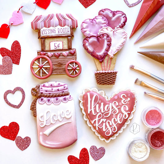 Kirkie Kookies’ "Hugs and Kisses" Class Set of 4 Cookie Cutters